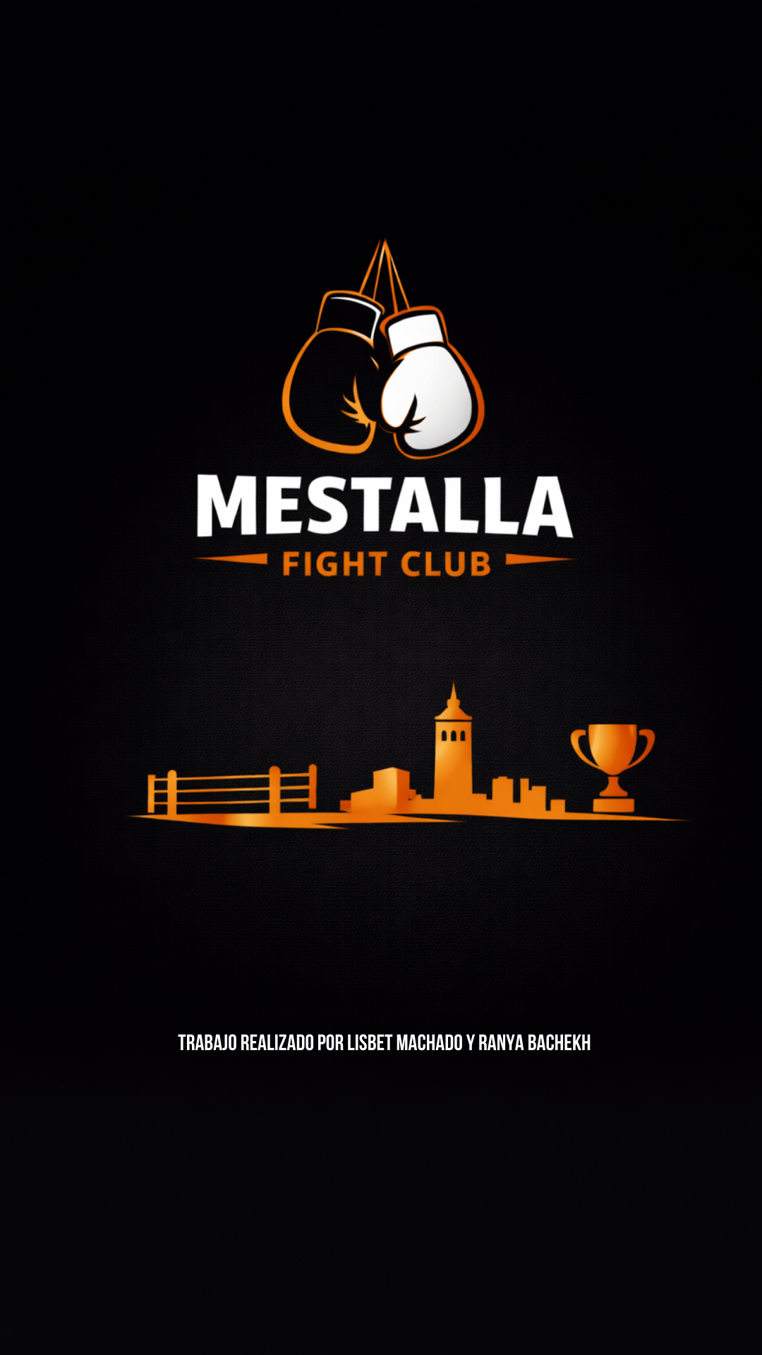 Skyline de Valencia con el logo de Mestalla Fight Club